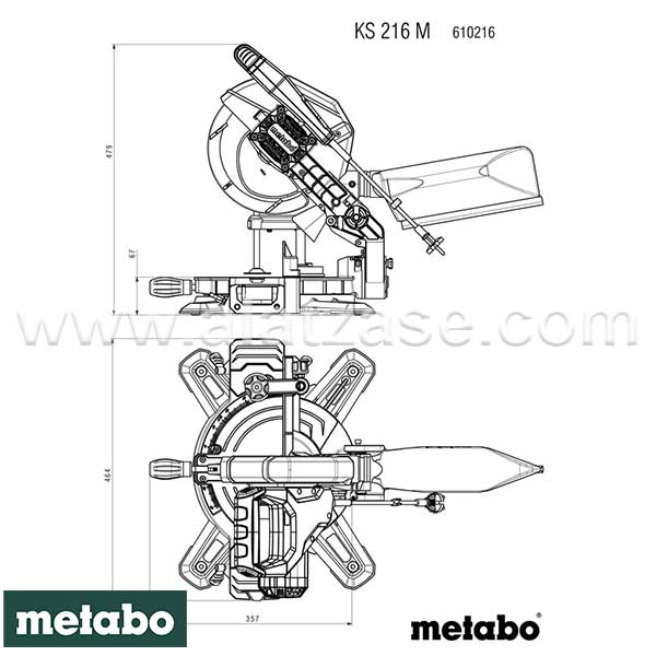 Циркуларна пила METABO KS 216 M Lasercut