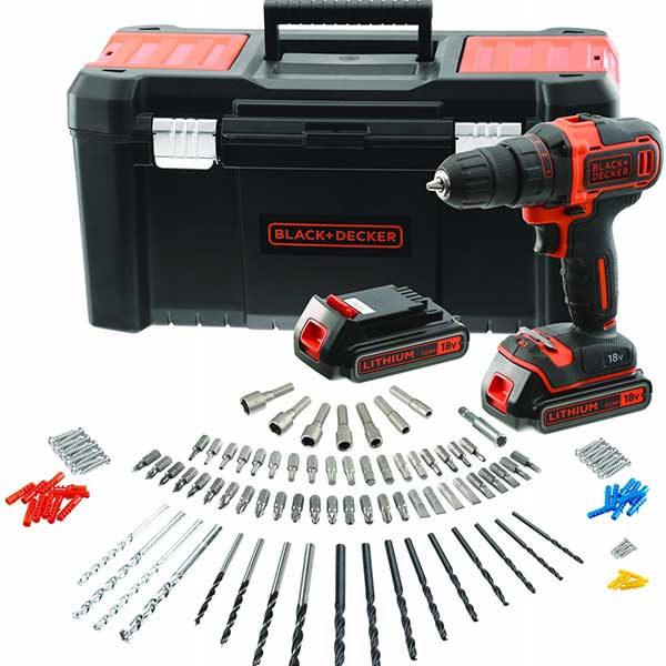 Unboxing Black & Decker BDCDD186-QW 18 Volt Cordless Drill 2.0 Ah Battery -  Bob The Tool Man 