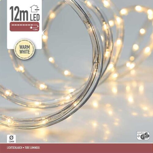 Новогодишно црево Warm White LED 12m+1.5m