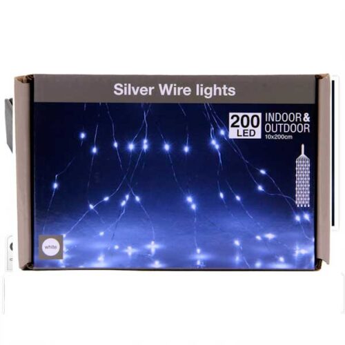 Новогодишни сијалички Silver Micro LED 200 W 10x200cm
