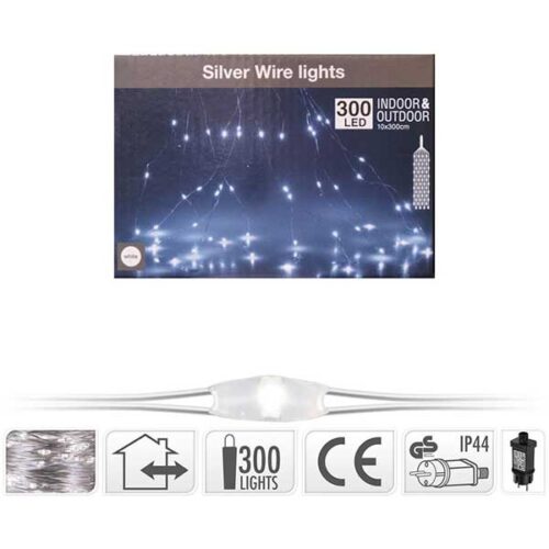 Новогодишни сијалички Silver Micro LED 300 W 10x300cm