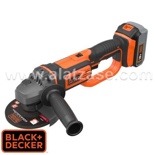 Аку. Аголна Брусилка 18V 4.0 Ah 125mm Black+Decker BCG720M1Аку. Аголна Брусилка 18V 4.0 Ah 125mm Black+Decker BCG720M1