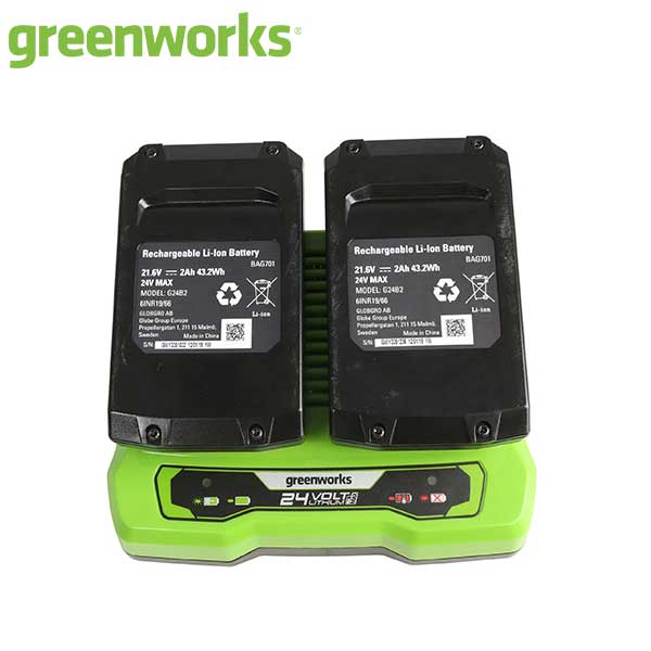 Greenworks Сет 48V Косилка G24X2LM36 + 24V Тример LT25K2X