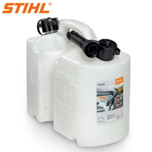 STIHL Kombi Канистер Комбиниран за Бензин 5 литри и 3 литар за Масло за Ланец Транспарентен (0000 881 0120)