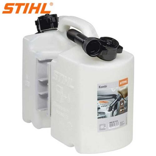 STIHL Kombi PROFI Канистер Комбиниран за Бензин 5 литри и 3 литар за Масло за Ланец Транспарентен