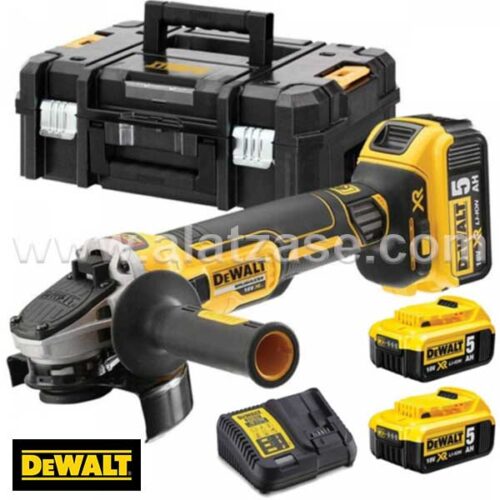 DeWALT Аку. аголна брусилка 125mm XR 18V 3x5.0 Ah TSTAK DCG405P3