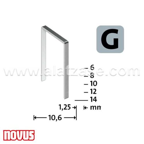 Муниција за хефталка Novus G type 11/6 mm 1200 пар.