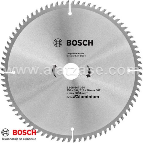 BOSCH 254x3,0x30 80z ECOLINE Пила за Алуминиум