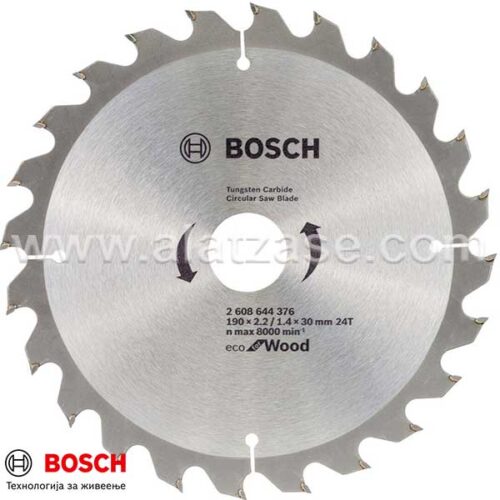 BOSCH 190x2.2x30 24z ECOLINE Пила за Дрво