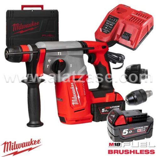 Milwaukee M18 BLHX-502X со FIXTEC™ Футер Акумулаторска SDS-plus дупчалка M18 FUEL™ 4-mode 26 mm