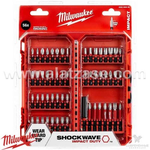 Milwaukee SHOCKWAVE™ Impact-Duty™ Сет битови 56 парчиња