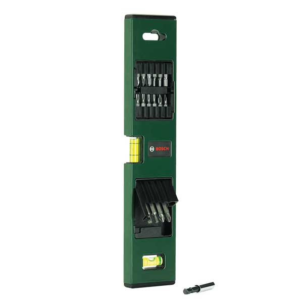 17 делен сет битови со либела BOSCH