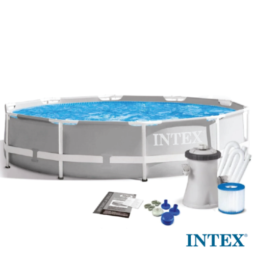 INTEX Prism Базен со конструкција 366 x 76 cm и филтер пумпа