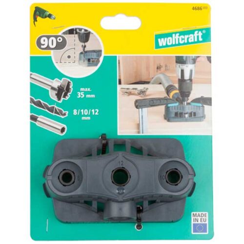 Водилка за дупчење за бургии за шарки Wolfcraft