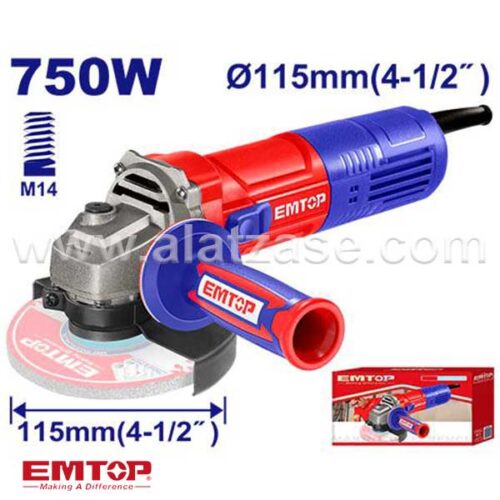 Emtop EAGR07581 Аголна Брусилка 115mm 750W