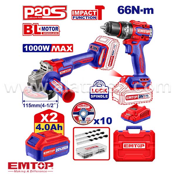 EMTOP ECKL20273 Акумулаторски сет