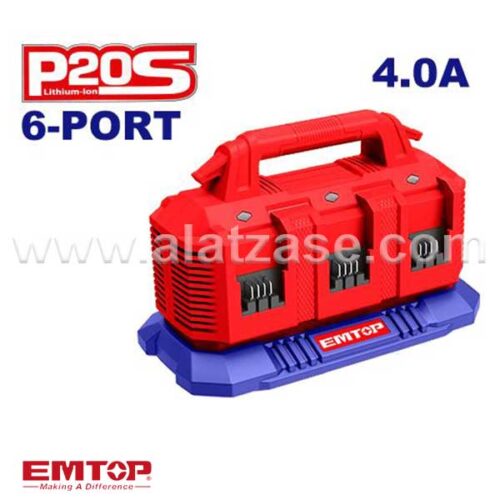 EMTOP EFCR2064 Полнач за 6 батерии 20V 4A