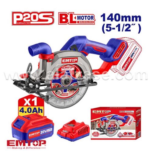 EMTOP ELCS14021 Акумулаторски циркулар