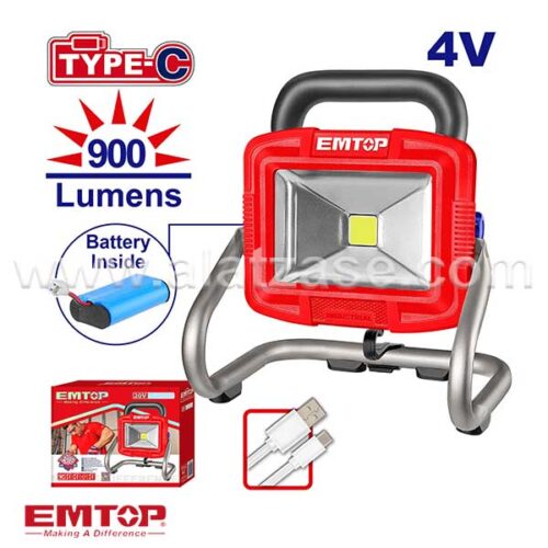 EMTOP ELWL4415 Акумулаторска Пренослива Светилка