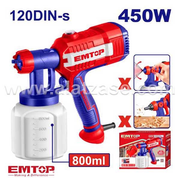EMTOP ESGN35001 Електричен пиштол за фарбање