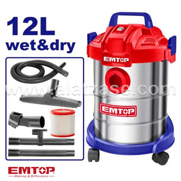 EMTOP EVCR0801 Правосмукалка за Суво и Мокро 800W 12l