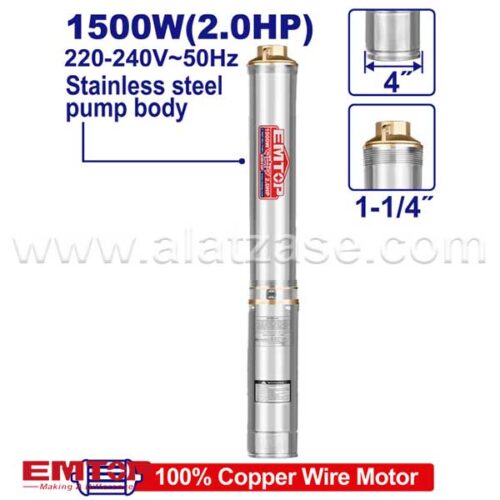 EMTOP EWPPD15001 Длабинска пумпа ракета 1500W (2.0HP) 4"