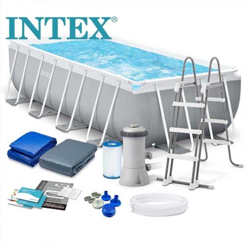INTEX Базен 26792NP Правоаголен со конструкција 488x244x107cm