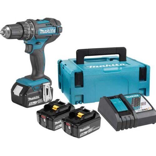 Акумулаторска ударна дупчалка/одвртувач MAKITA DHP482RT3J