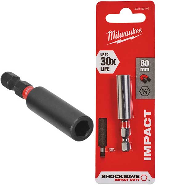 Магнетен држач за битови 60 мм MILWAUKEE SHOCKWAVE