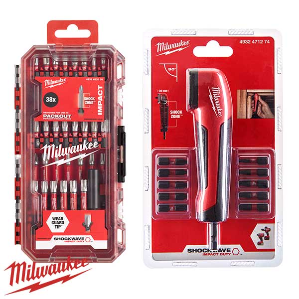 Milwaukee Shockwave сет аголен адаптер плус 38 битови