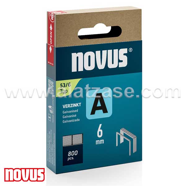 Муниција за рачна хефталка Novus A type 53/6 800 пар