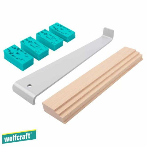 Wolfcraft Сет за местење ламинат од 22 парчиња
