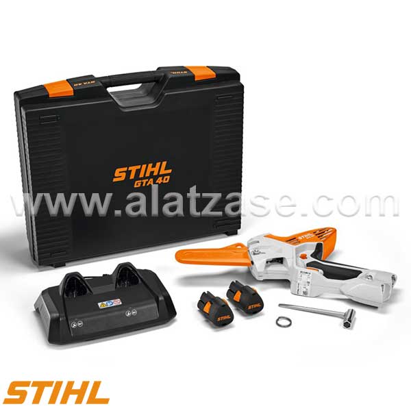 STIHL GTA 40 Акумулаторска Мини Пила со 2 x AS 2 Батерии и AL 5-2 Полнач