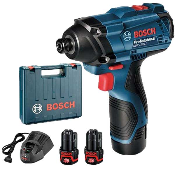 Ударен завртувач BOSCH GDR 120-Li 2x1.5Ah