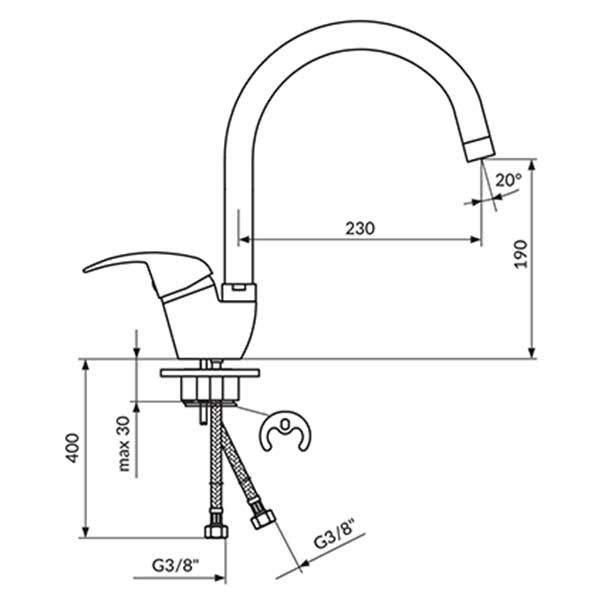 Еднорачна батерија за садопер ROSAN KING J382201