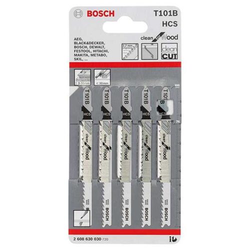 Лист за убодна пила BOSCH T101B (5 парчиња)