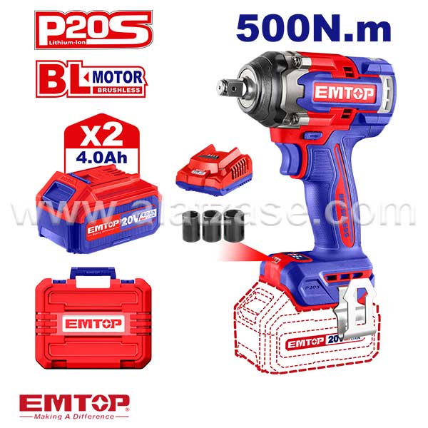 EMTOP ECIWL2050 Акумулаторски ударен одвртувач