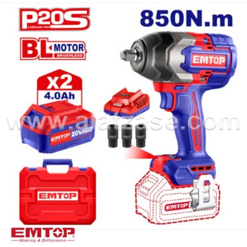 EMTOP ECIWL2085 Акумулаторски ударен одвртувач