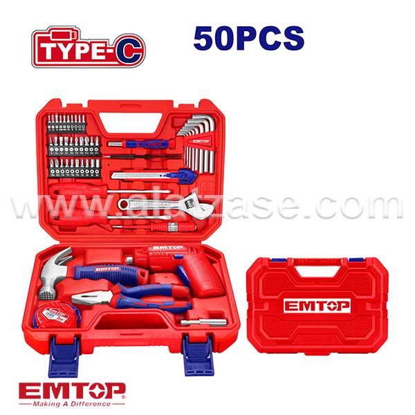 EMTOP EEDK05001 4V Сет од 50 Алатки