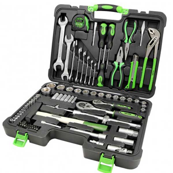 Гарнитура алати Iskra ERO HTWR-85 со 85 парчиња во куфер