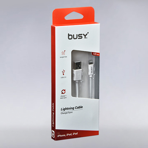 Лајтнинг (не сертифициран) кабел ПВЦ BUSY 1.2м