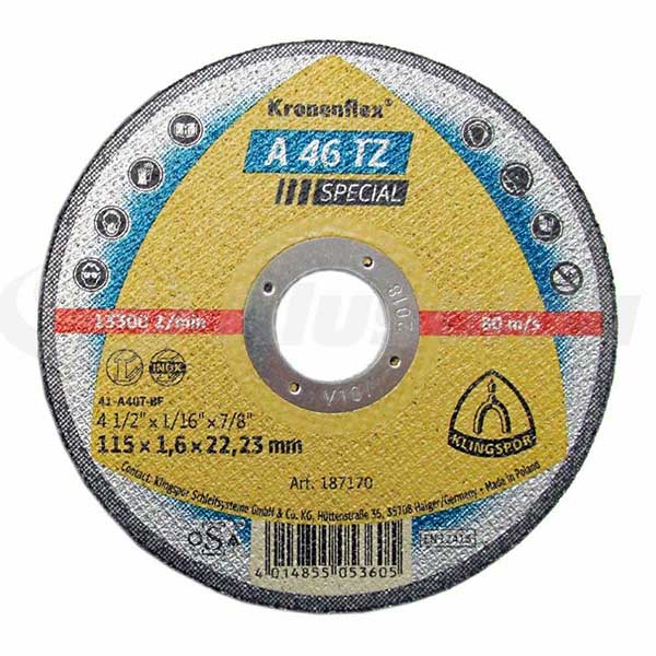 Плоча за Сечење Инокс/Метал Klingspor A 46 115 mm