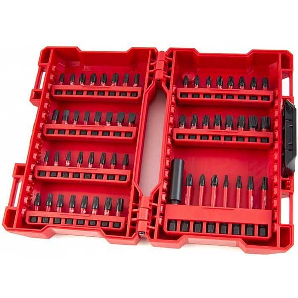 Сет битови за завртки со 56 парчиња Milwaukee Shockwave