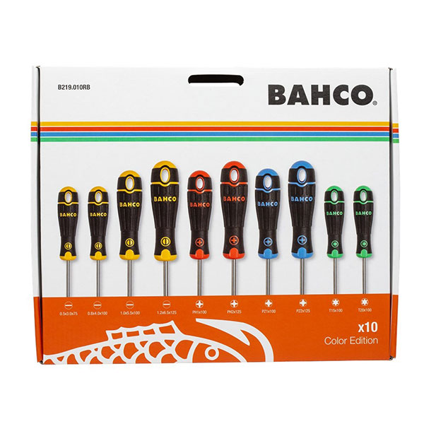 Сет од 10 шравцигери BAHCO B219.010RB