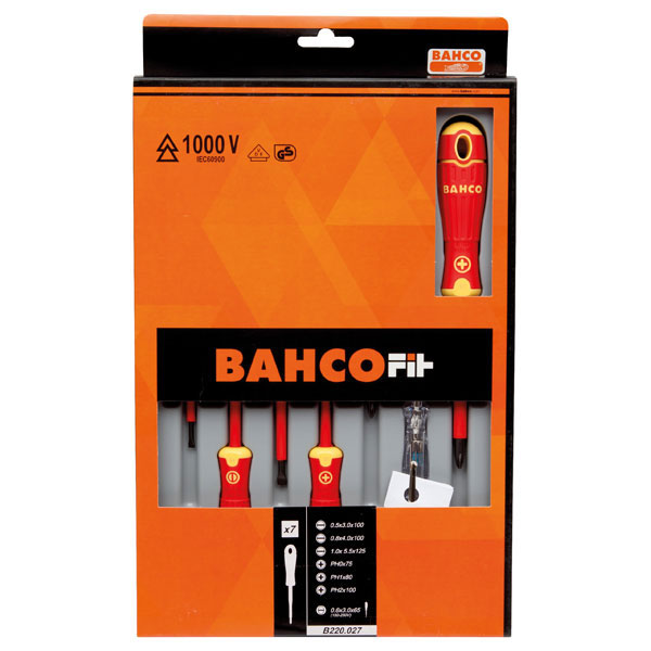 Сет од 7 шравцигери Bahco Fit B220.027