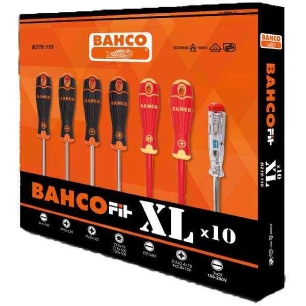 Сет 10 шрафцигери BahcoFit XL B219.110