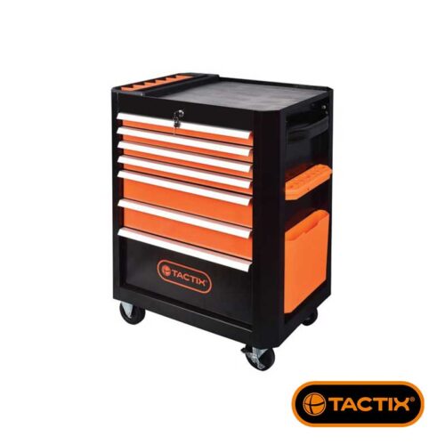 Количка за алати TACTIX со 7 фиоки
