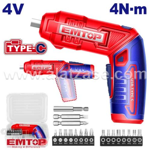 EMTOP ECSR0408 4V Батериски одвртувач