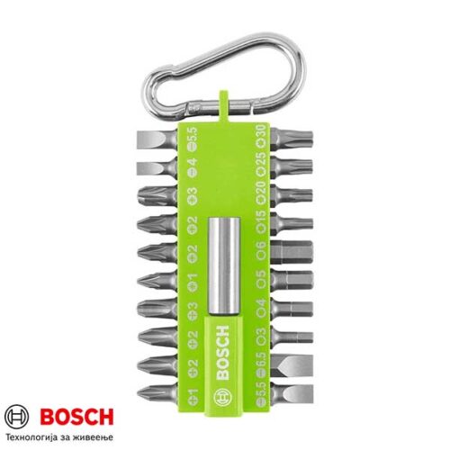 BOSCH 2 607 012 002 Сет битови со привезок 21 парче