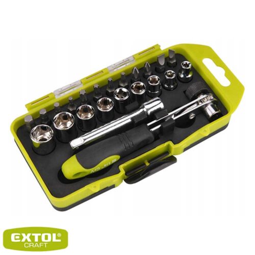 EXTOL CRAFT 53090 Крцало и битови 23 парчиња